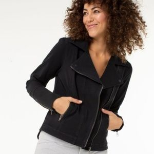 Liverpool Jeans Company Black Moto Denim Jacket